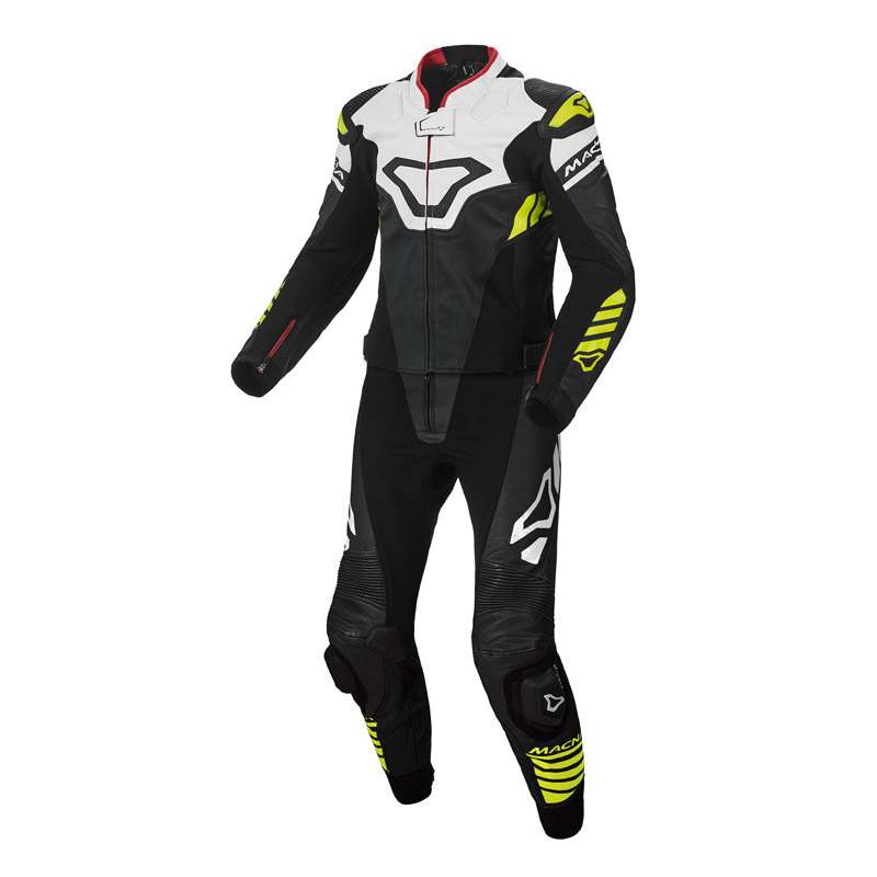 MACNA SUIT TRACKTIX 2PC Schwarz/Weiss/Gelb