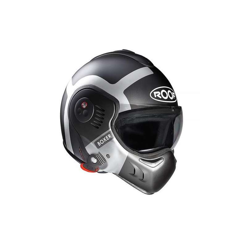 Casque Boxer V8 Bond ROOF Blanc/Noir - , Casque modulable