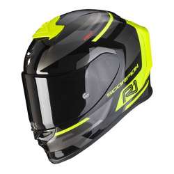 Casque Intégral Scorpion EXO-R1 AIR ORBIS Noir-Jaune Fluo