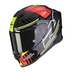 Casque Intégral Scorpion EXO-R1 AIR VICTORY Noir-Argent-Rouge