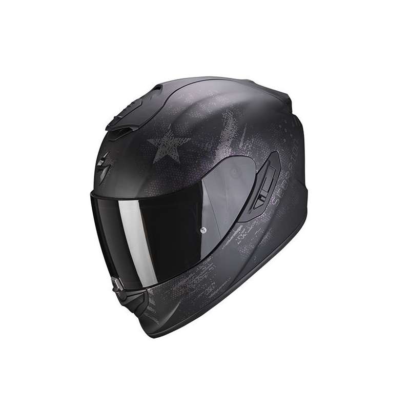 Casque Intégral Scorpion EXO-1400 AIR ASIO Noir Mat-Argent