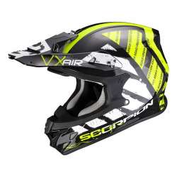 Casque Cross Scorpion VX-21 Air URBA Noir-Jaune Fluo