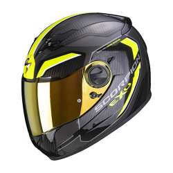 Casque Intégral Scorpion EXO-490 SUPERNOVA Noir-Jaune Fluo