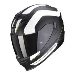 Casque Intégral Scorpion EXO-520 LEMANS Air Noir Mat-Argent-Blanc