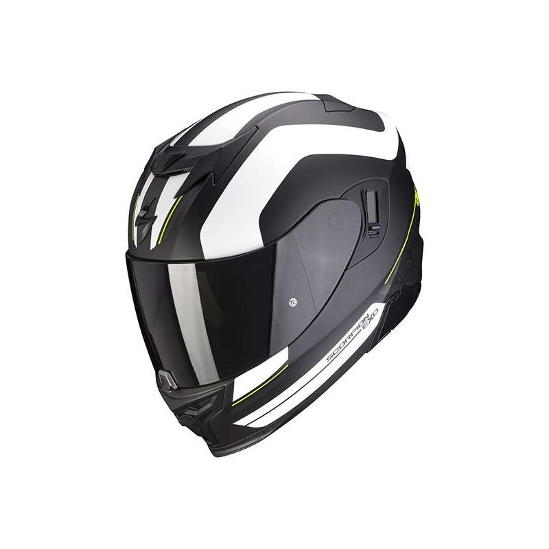 Casque Intégral Scorpion EXO-520 LEMANS Air Noir Mat-Argent-Blanc