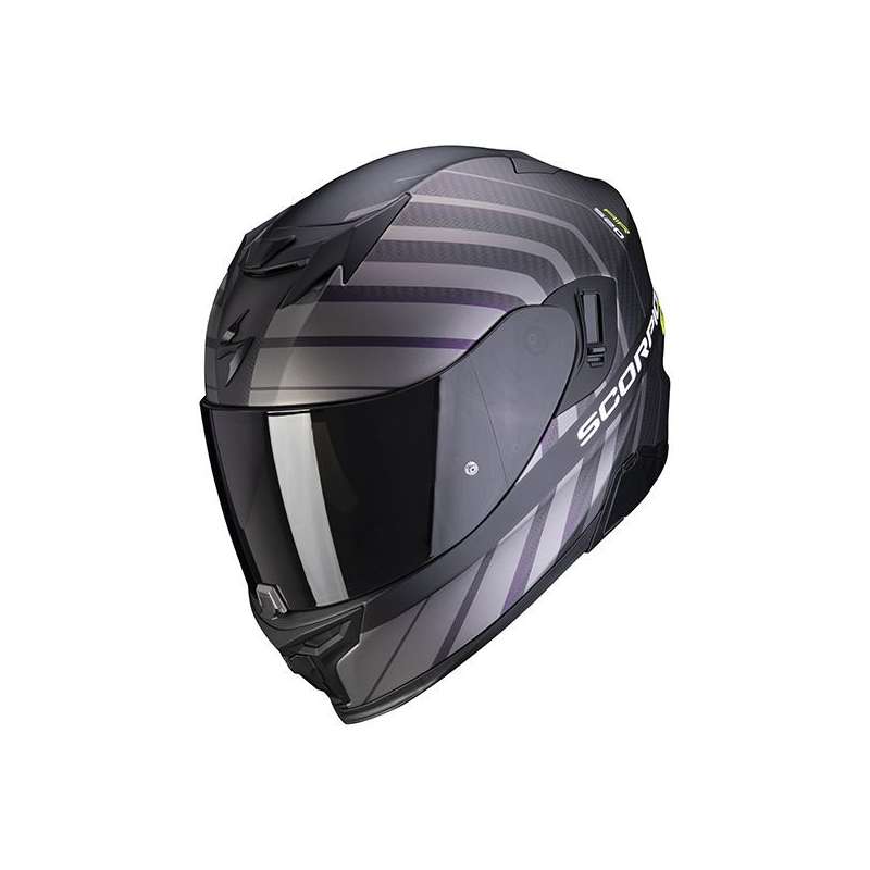 Casque Intégral Scorpion EXO-520 SHADE Air Noir Mat-Jaune Fluo