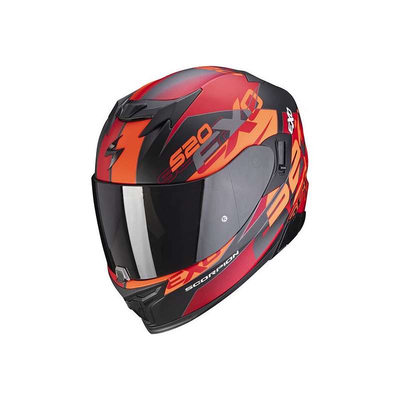 Casque Intégral Scorpion EXO-520 COVER Air Noir Mat-Rouge