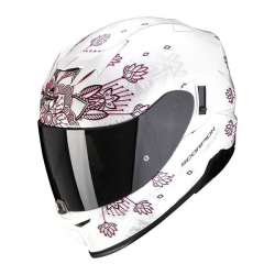 Casque Intégral Scorpion EXO-520 TINA Air Blanc Perle-Argent