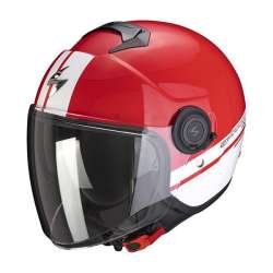 Casque Jet Scorpion EXO-CITY STRADA Rouge-Blanc-Blanc