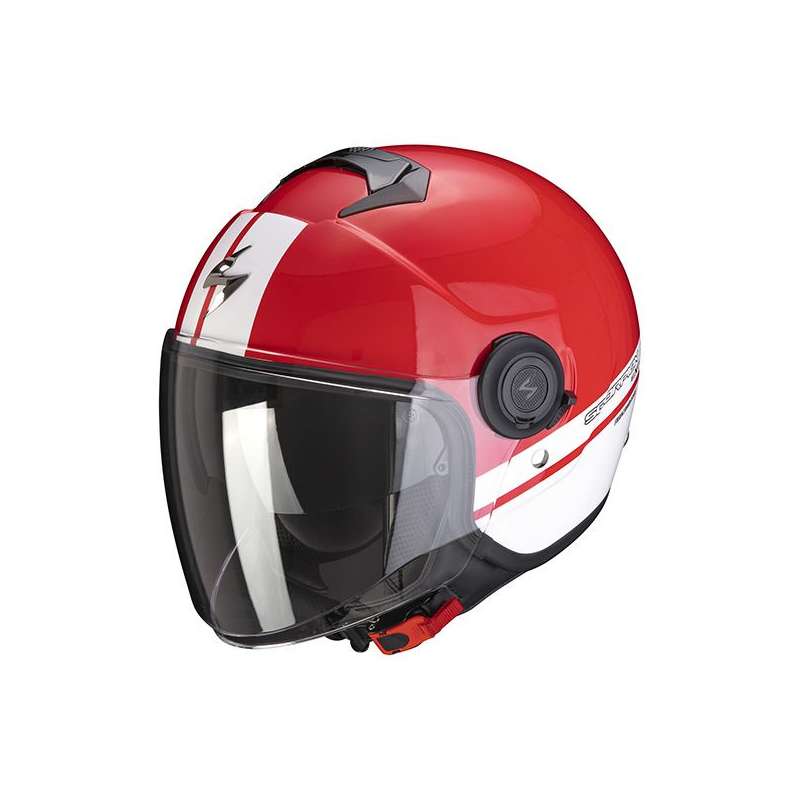 Casque Jet Scorpion EXO-CITY STRADA Rouge-Blanc-Blanc