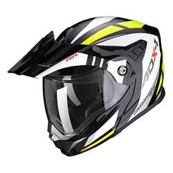 Casque modulable Scorpion ADX-1 LONTANO Noir-Jaune Fluo