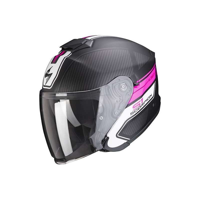 Casque Jet Scorpion EXO-S1 CROSS-VILLE Noir Mat-Rose