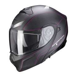 Casque modulable Scorpion EXO-930 CIELO Noir Mat-Rose