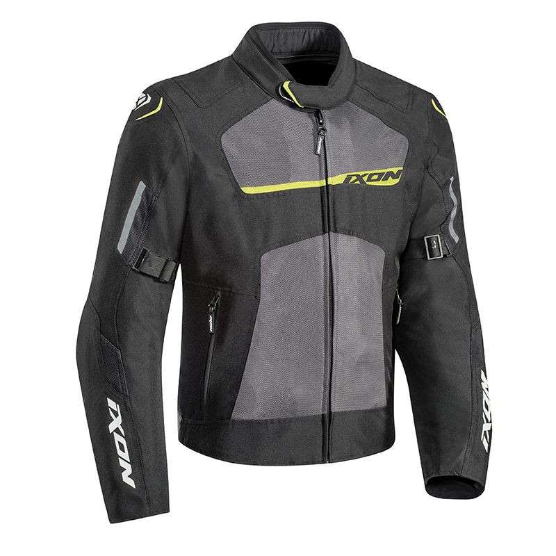 IXON RAPTOR Blouson Convertible 3 en 1 Noir-Gris-Jaune Vif