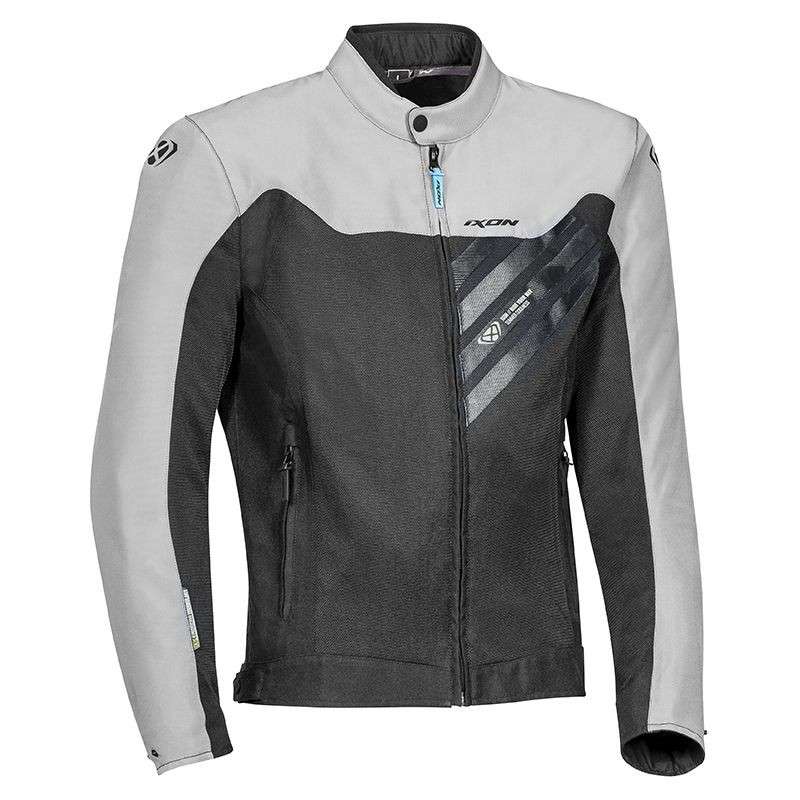 IXON ORION Veste + Surveste étanche Noir-Gris-Bleu