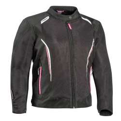 IXON COOL AIR C-Sizing LADY Veste Noir-Blanc-Rose