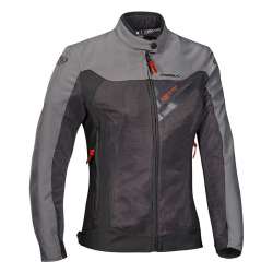 IXON ORION LADY Veste + Surveste étanche Anthracite-Gris-Rouge