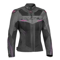 IXON DRACO LADY Jacke Schwarz-Anthrazit-Fushia