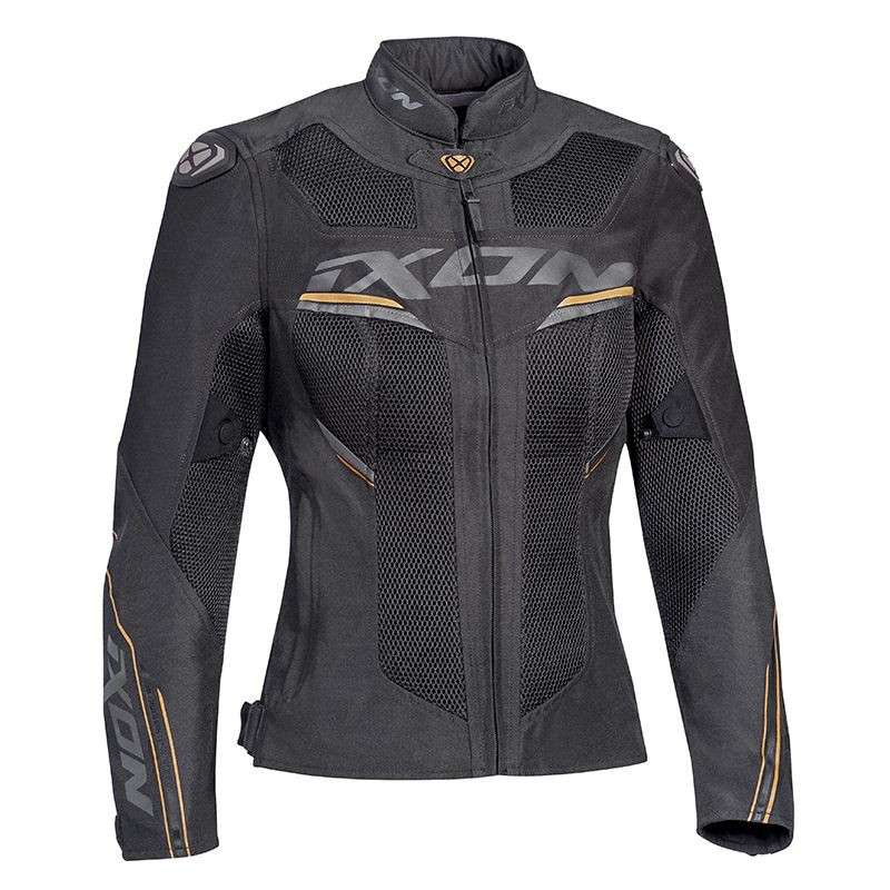 IXON DRACO LADY Veste Ventilé Anthracite-Noir-Or