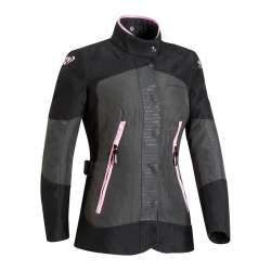 IXON BLOOM LADY Veste Anthracite-Noir-Rose