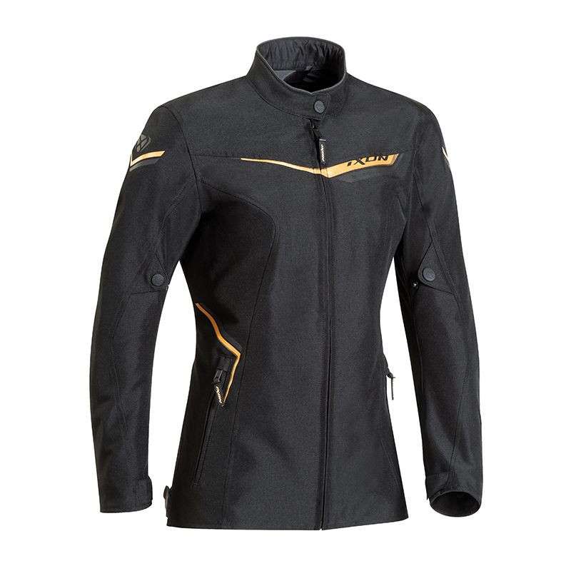 IXON SLASH LADY Veste Textile Noir-Or