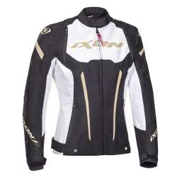 IXON STRIKER LADY Jacke Schwarz-Weiss-Gold