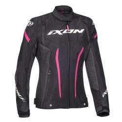 IXON STRIKER LADY Veste Textile Noir-Anthracite-Fushia