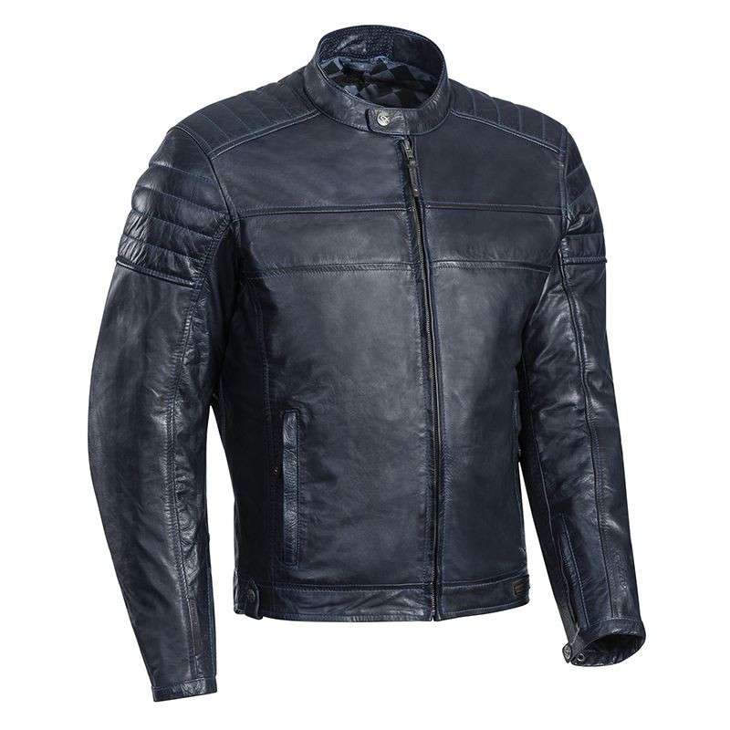IXON SPARK Veste Cuir Navy