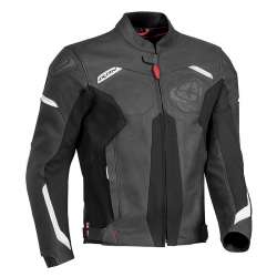 IXON RHINO Veste Cuir Noir-Blanc