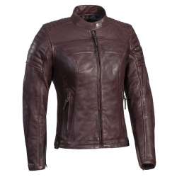 IXON SPARK LADY Veste Cuir Bordeaux