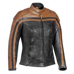 IXON PIONEER LADY Veste Cuir Marron-Camel