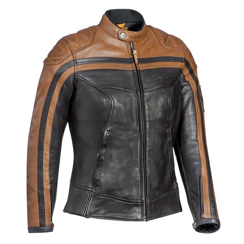 IXON PIONEER LADY Veste Cuir Marron-Camel