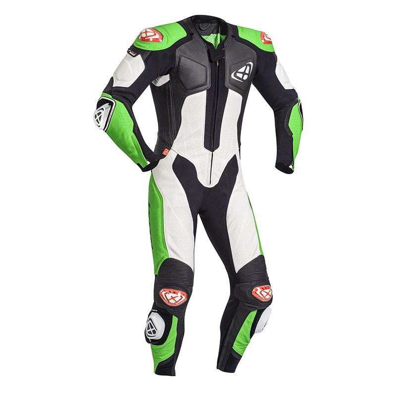 IXON VENDETTA EVO Combinaison Noir-Blanc-Vert