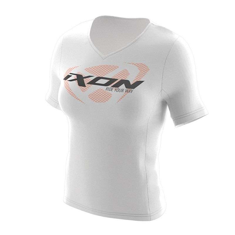IXON UNIT LADY T-SHIRT Blanc-Noir-Orange