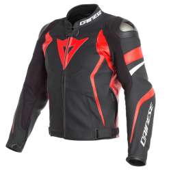 Veste Dainese AVRO 4 noir mat-rouge-blanc