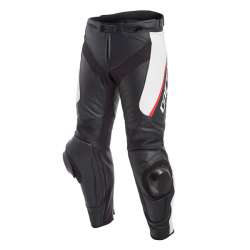 DAINESE Lederhose DELTA 3 schwarz-weiss-rot