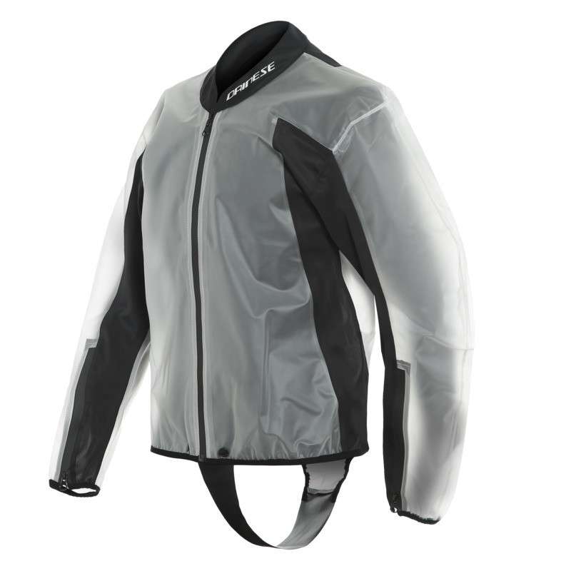 DAINESE Regenjacke RAIN BODY RACING 2 schwarz-transparent