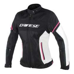 DAINESE Damen TEX Jacke FRAME D1 AIR schwarz-grau-rosa