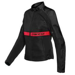 DAINESE Damen Jacke TEX RIBELLE AIR schwarz-rot