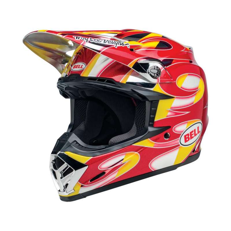 Casque BELL Moto-9 Mips McGrath Replica Gloss Red/Yellow/Chrome Size