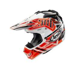 Casque Cross Arai Mx-V Blanc & Orange