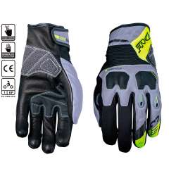 Five Handschuhe GT3 WR grau neongelb