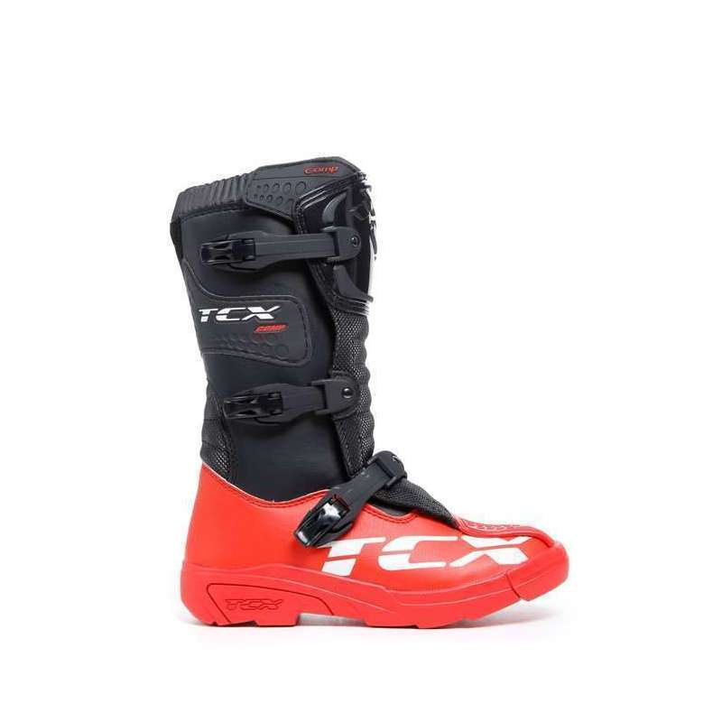 Bottes TCX Comp-Kid noir-rouge