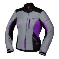 IXS Veste Femmes Tour Finja-ST 2.0 noir-gris-rose