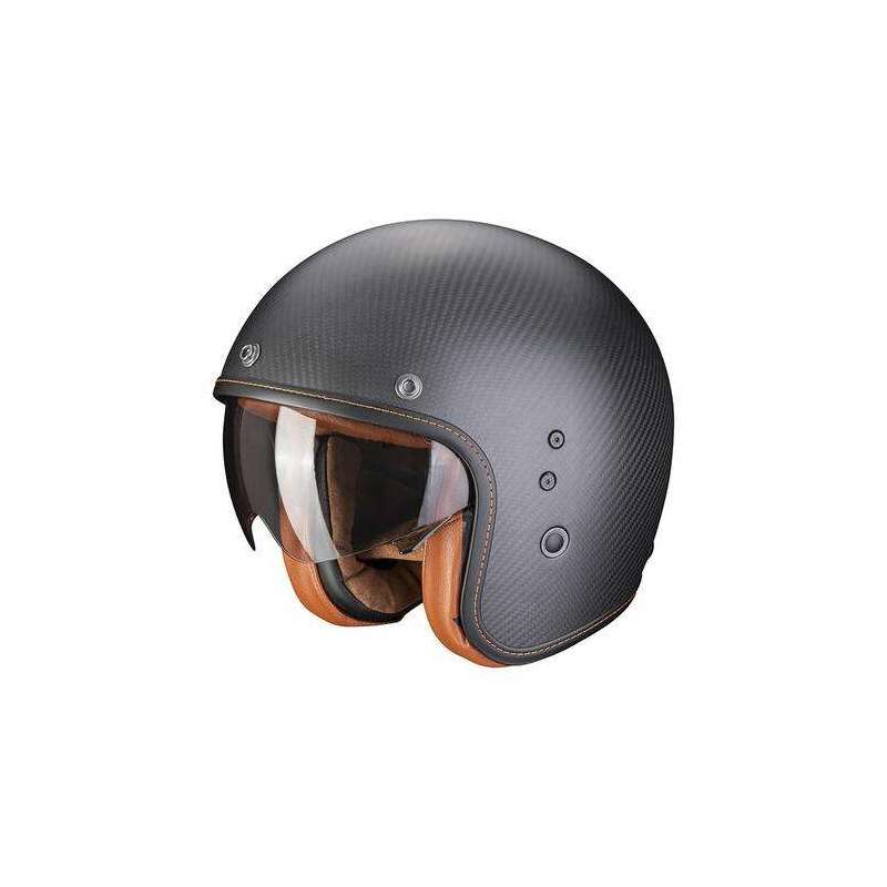 Casque jet SCORPION BELFAST EVO CARBON Noir Mat