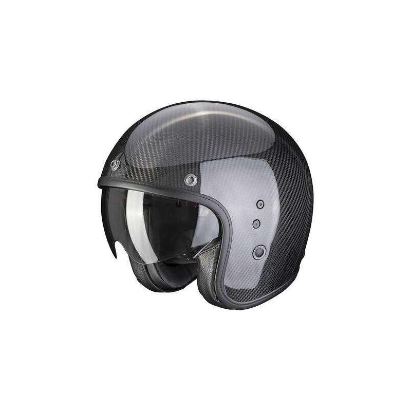 Casque jet SCORPION BELFAST EVO CARBON Noir brillant
