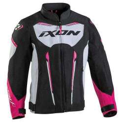 IXON STRIKER AIR KID LADY Veste Noir-Blanc-Fushia