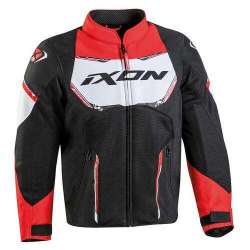 IXON STRIKER AIR KID Jacke Schwarz-Rot-Weiß