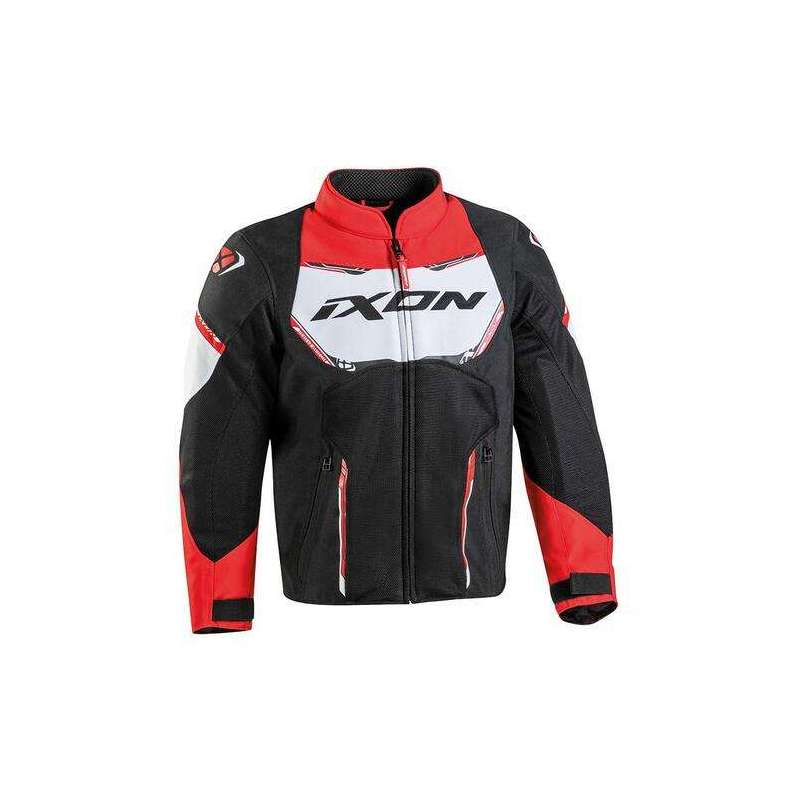 XON STRIKER AIR KID Jacke Schwarz-Rot-Weiß