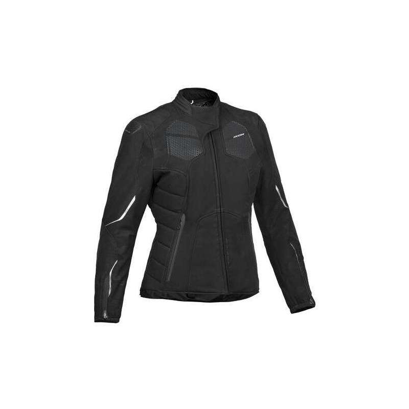 Veste IXON CELL LADY Noir-Argent